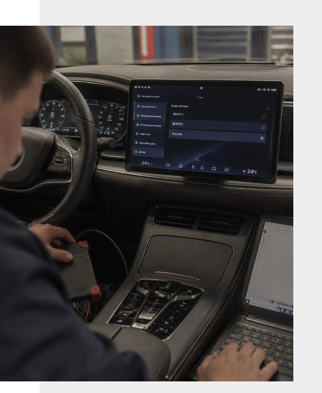 Русификация автомобиля BYD HAN для эксплуатации в Ростове-на-Доне